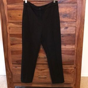 WHBM black ponte’ knit slim crop pants